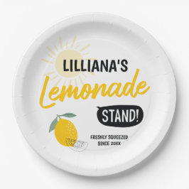 サンシャインレモネード&おもしろいアニエージハッピーバースデー ペーパープレート