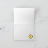 サンシャインワンインザサンヒッパイボホレトロ感謝してい ノートカード (内部)