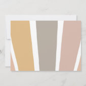 サンシャインワンザサンファースト誕生日ボホフォト 招待状 (裏面)