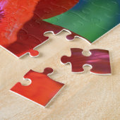 サンシャイン写真の赤ポピー ジグソーパズル (側面)