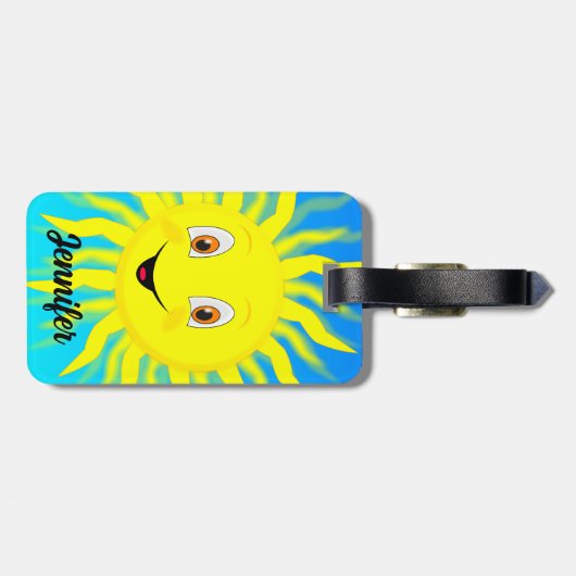 サンシャイン名前をカスタムする ラゲッジタグ (裏面横)