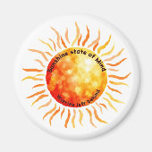 サンシャイン州の心、悩み離れの後ろ マグネット (正面)