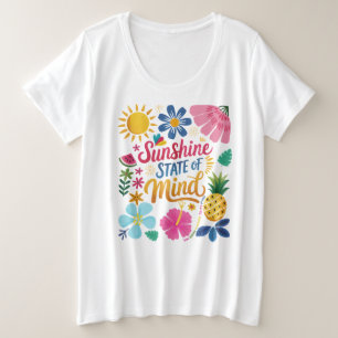 サンシャイン州オブマインド プラスサイズTシャツ
