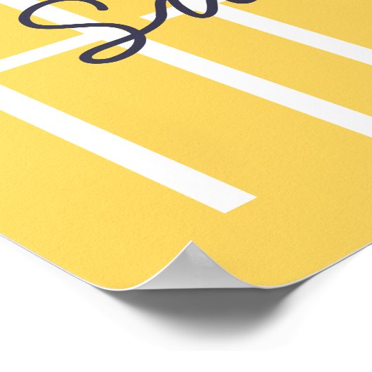 サンシャイン引用文ブライトイエローミニマリストハロー ポスター (角)