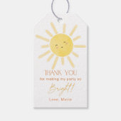 サンシャイン感謝してい誕生日 ギフトタグ (正面)