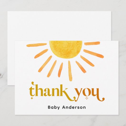 サンシャイン感謝カード サンキューカード (正面/裏面)