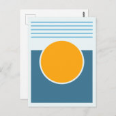 サンシャイン抽象デザイン ポストカード (正面/裏面)