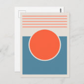 サンシャイン抽象デザイン ポストカード (正面/裏面)