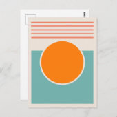 サンシャイン抽象デザイン ポストカード (正面/裏面)