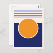 サンシャイン抽象芸術アートハガキ ポストカード (正面/裏面)