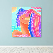 サンシャイン抽象芸術デジタ絵画ルの キャンバスプリント (インサイチュ (ウッドフロア))