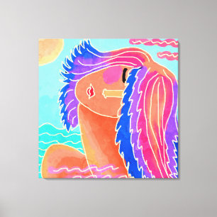 サンシャイン抽象芸術デジタ絵画ルの キャンバスプリント