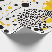 サンシャイン族:黄色の先住民模様 ラッピングペーパー (角)