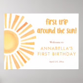 サンシャイン最初ののまわりに旅行は太陽1番目の誕生日 ポスター (正面)