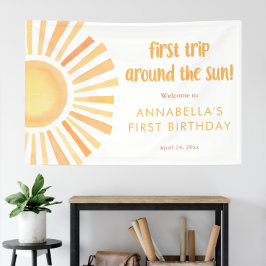 サンシャイン最初ののまわりに旅行は太陽1番目の誕生日 横断幕