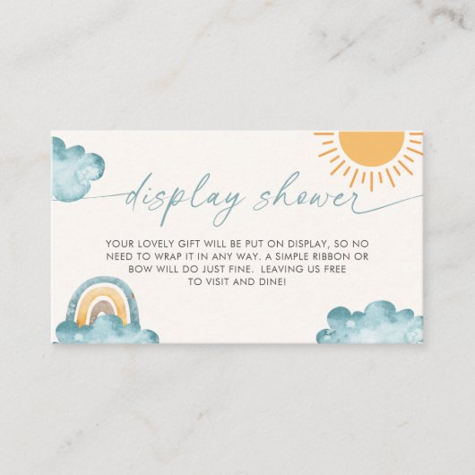 サンシャイン来ここの息子のディスプレイシャワー エンクロージャーカード (正面)