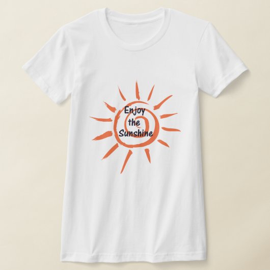サンシャイン楽しむウィメンズTシャツ Tシャツ (レイダウン)