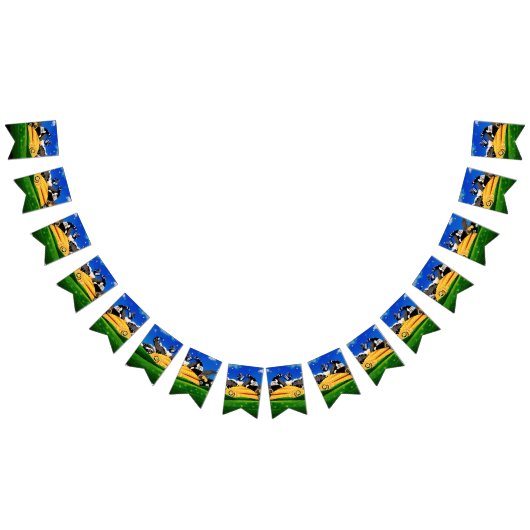 サンシャイン水玉模様バンティングバナー バンティングフラッグ (全)