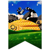 サンシャイン水玉模様バンティングバナー バンティングフラッグ (第2の旗)