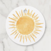 サンシャイン男女兼用ベイビーシャワーありがとう フェイバータグ (裏面)