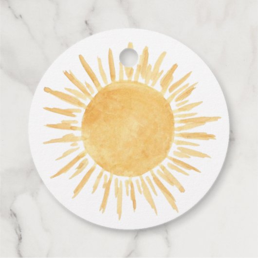 サンシャイン男女兼用ベイビーシャワーありがとう フェイバータグ (裏面)