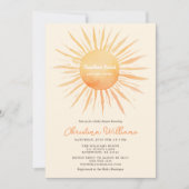 サンシャイン男女兼用ベビーシャワー 招待状 (正面)