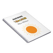 サンシャイン素晴らし先生ギフト最高の先生 ノートブック (右側)