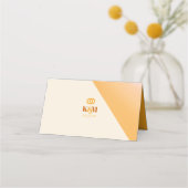 サンシャイン結婚タイポグラフィのテーブルID1048 プレイスカード (裏面)