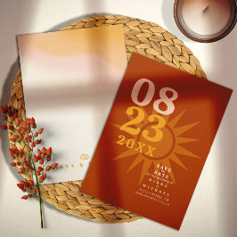 サンシャイン結婚タイポグラフィのレンガID1048 セーブザデート