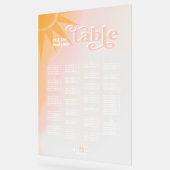 サンシャイン結婚タイポグラフィの座席表ID1048 アクリルサイン (傾斜)