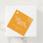 サンシャイン結婚タイポグラフィサンキュー金ゴールドID1048 フェイバータグ (インサイチュ)