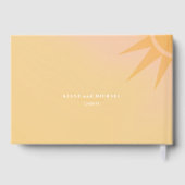 サンシャイン結婚タイポグラフィズバターイエローID1048 ゲストブック (裏面)