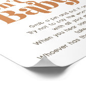 サンシャイン言わないベビーゲームボホレトロサンサイン ポスター (角)