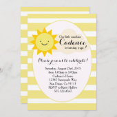 サンシャイン誕生日の招待 招待状 (正面/裏面)