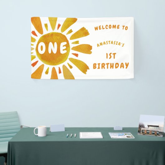 サンシャイン誕生日へようこそ 横断幕 (トレードショー)