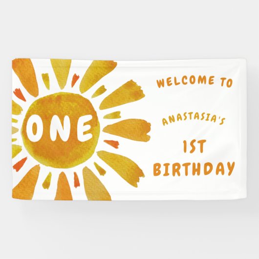 サンシャイン誕生日へようこそ 横断幕 (横)