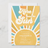 サンシャイン誕生日ボホ第1トのまわりにリップザサン 招待状 (正面)