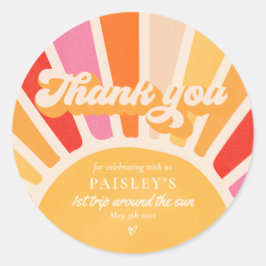 サンシャイン誕生日ボホ1stのまわりにトリップザサン ラウンドシール