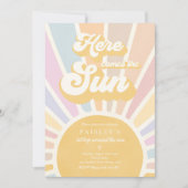 サンシャイン誕生日ボホ1stのまわりにトリップザサン 招待状 (正面)