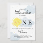 サンシャイン誕生日招待状for Boy or Girl 招待状 (正面)