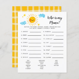 サンシャイン誰が私のママ赤ちゃんシャワーのゲーム