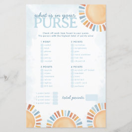 サンシャイン財布の赤ちゃんシャワーゲームの内容