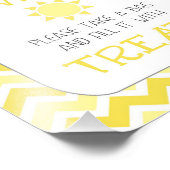 サンシャイン赤ちゃんシャワーおごり看板 フォトプリント (角)