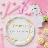 サンシャイン1歳の誕生日プレート ペーパープレート (パーティー)
