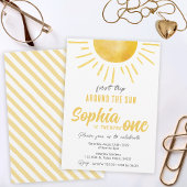 サンシャイン1歳の誕生日最初のまわりにの日帰り 招待状