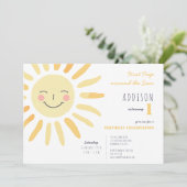 サンシャイン1歳の誕生日 招待状 (スタンド正面)