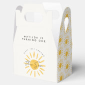 サンシャイン1誕生日ウォーターカラーサンイエロモダンー フェイバーボックス (オープン)