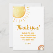 サンシャイン1st誕生日サンキューカード 招待状 (正面)