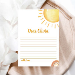 サンシャイン1th誕生日タイムカプセルカード 招待状