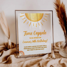 サンシャイン1th誕生日タイムカプセルサイン ポスター